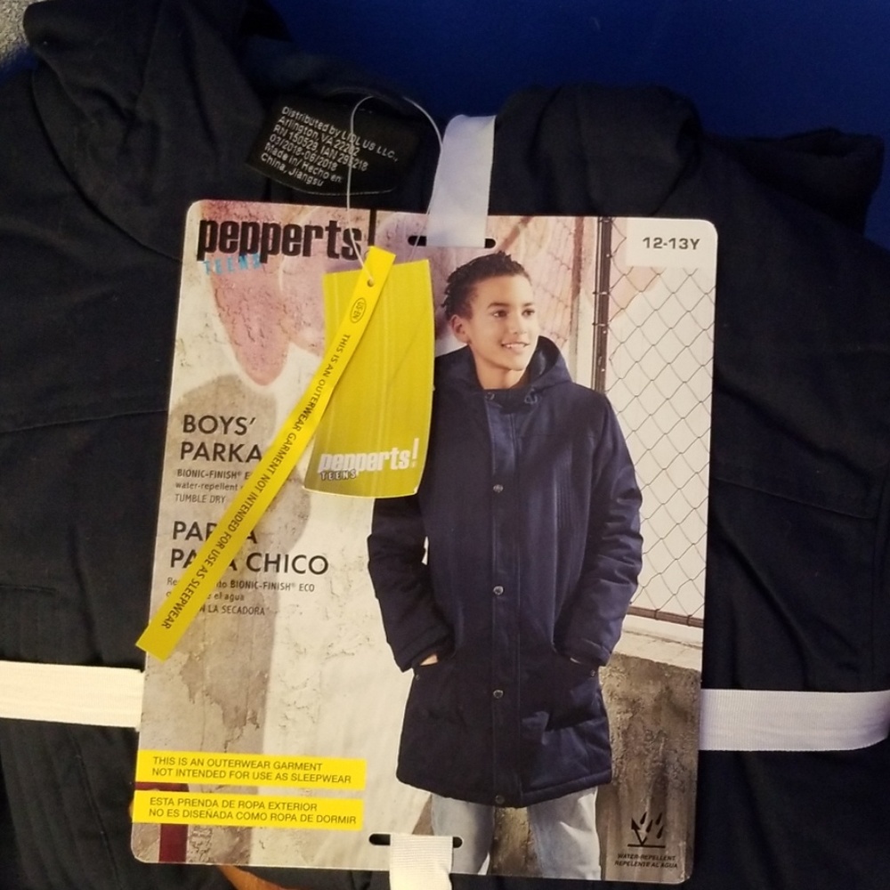 New Navy Blue Teens Winter Coat